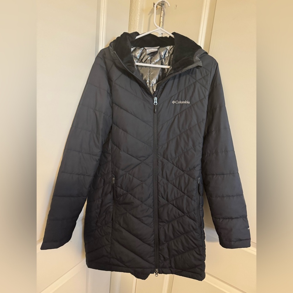 Columbia Heavenly hooded long Omni Heat Jacket **